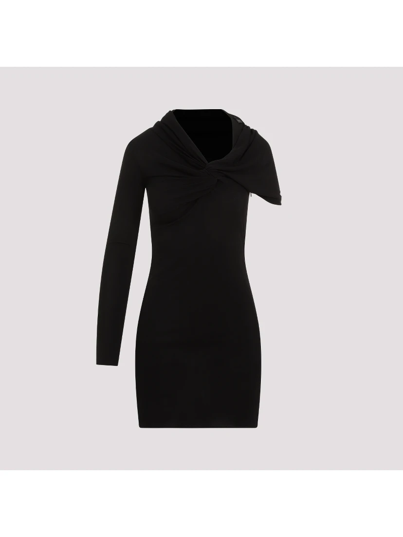Saint Laurent Viscose Mini Dress