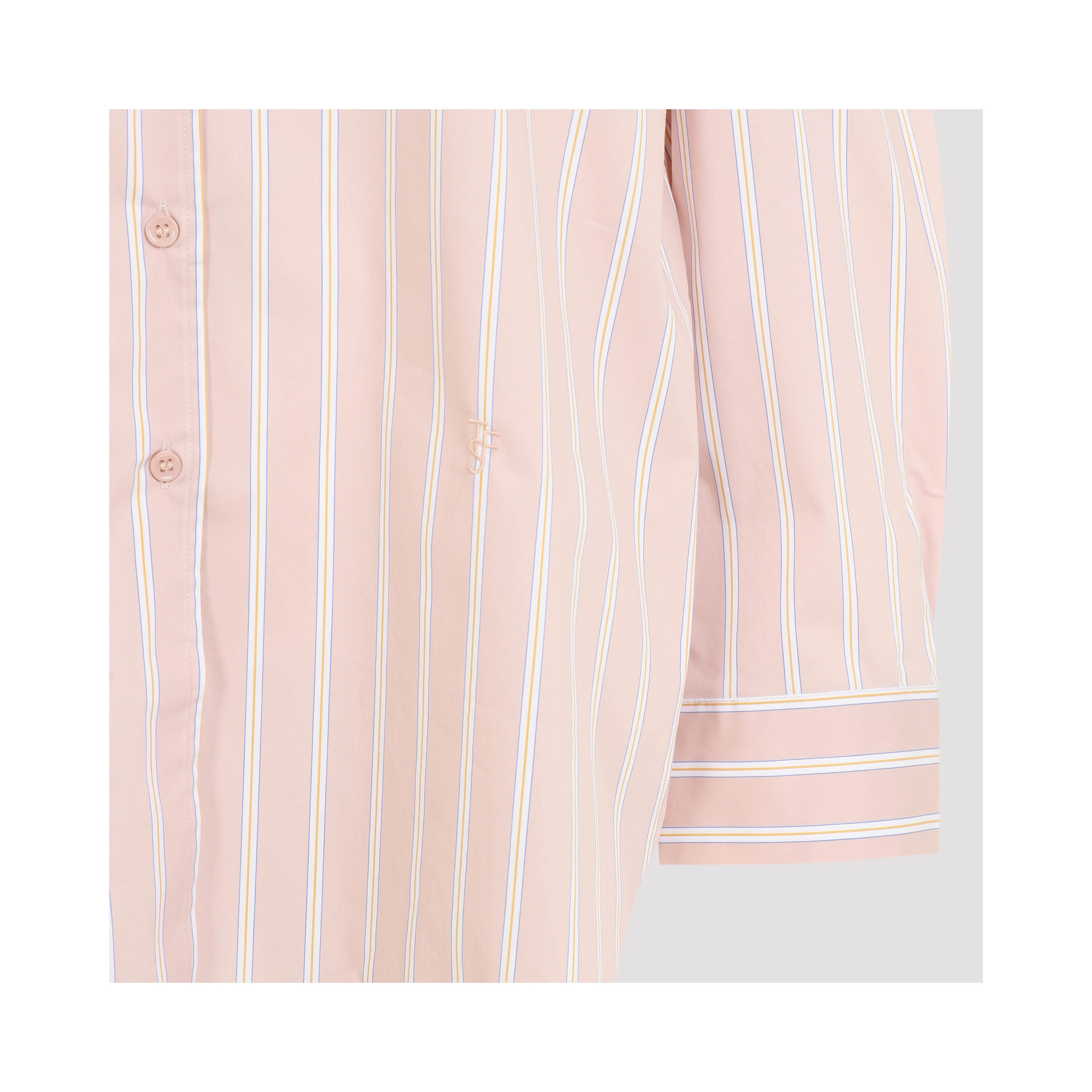 The Frankie Shop Oana Cotton Padded Shirt