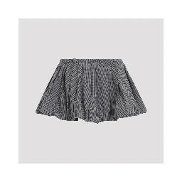 Miu Miu Plissé Check Mini Skirt