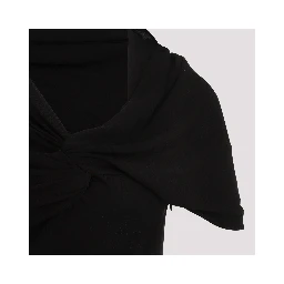 Saint Laurent Viscose Mini Dress