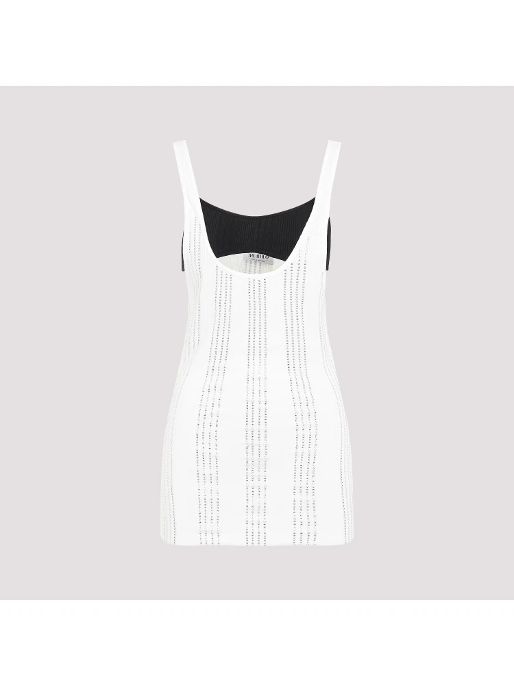 The Attico Flat Ribbed Jersey Tank Top