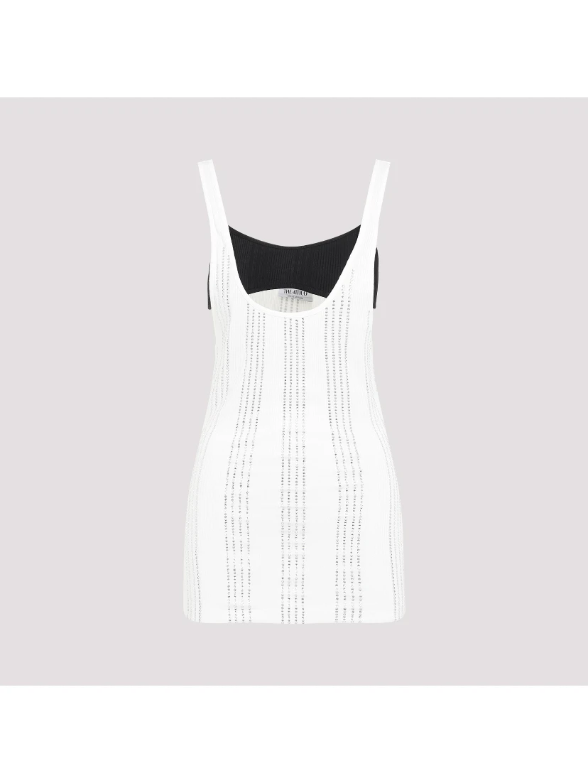 The Attico Flat Ribbed Jersey Tank Top