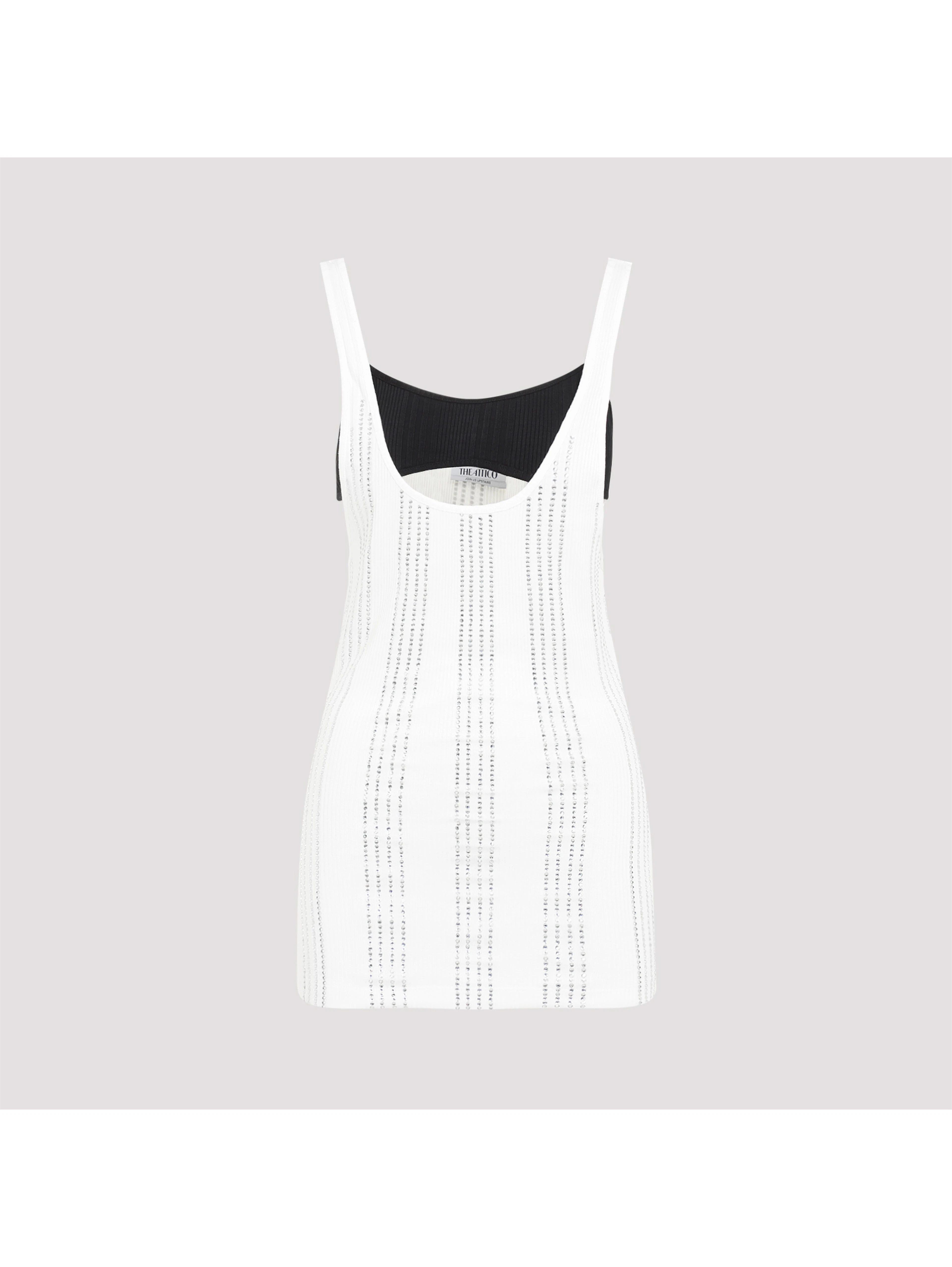 The Attico Flat Ribbed Jersey Tank Top