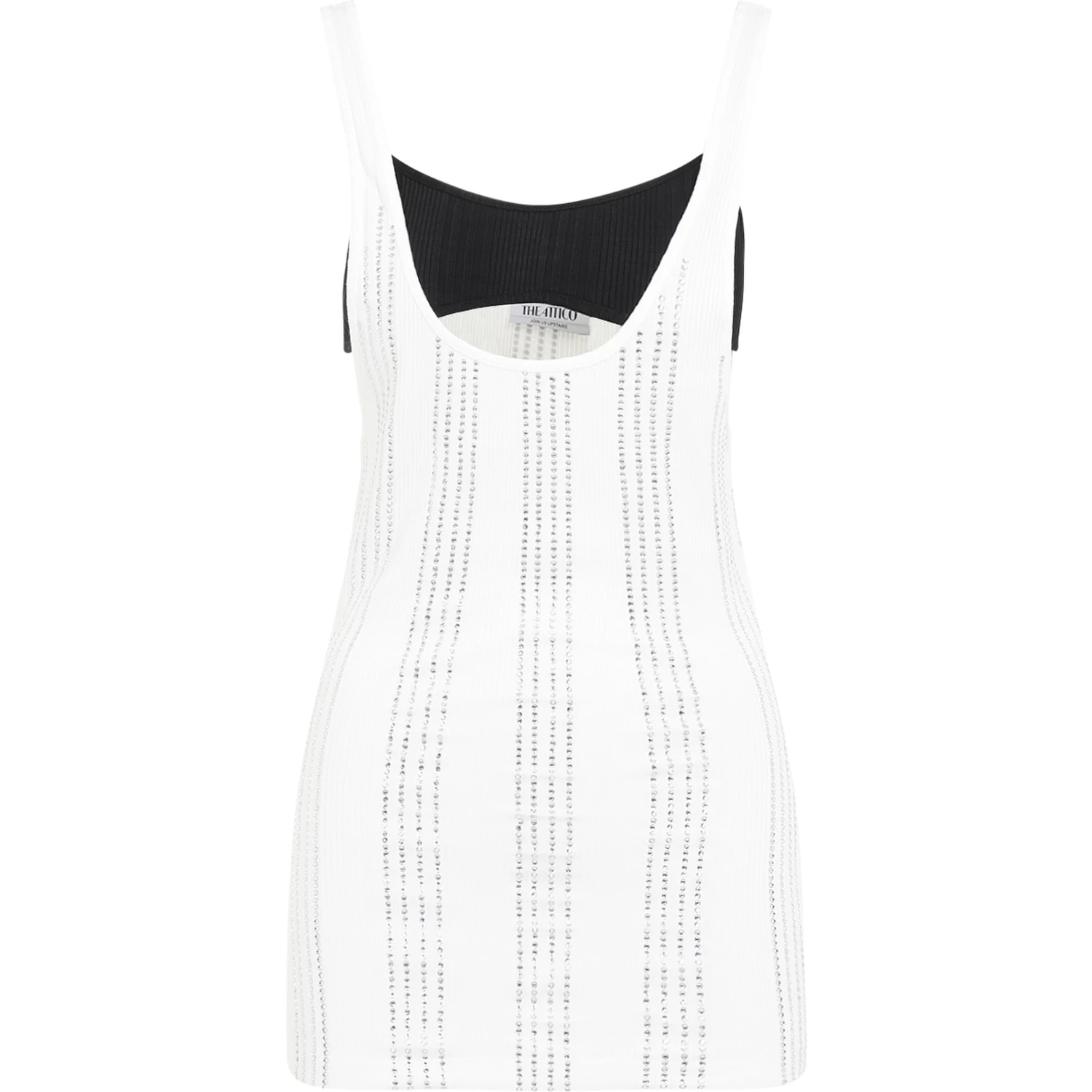 The Attico Flat Ribbed Jersey Tank Top