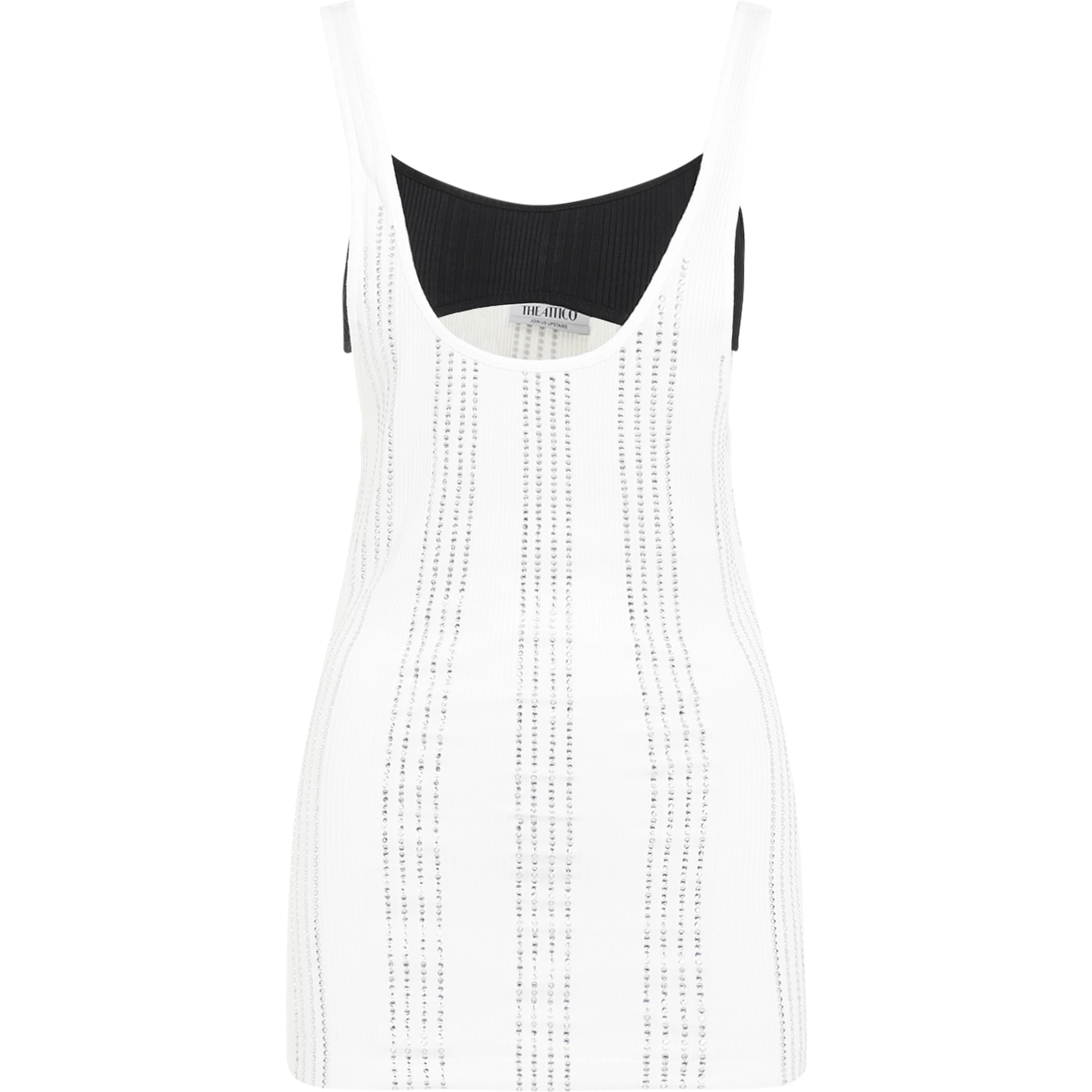 The Attico Flat Ribbed Jersey Tank Top