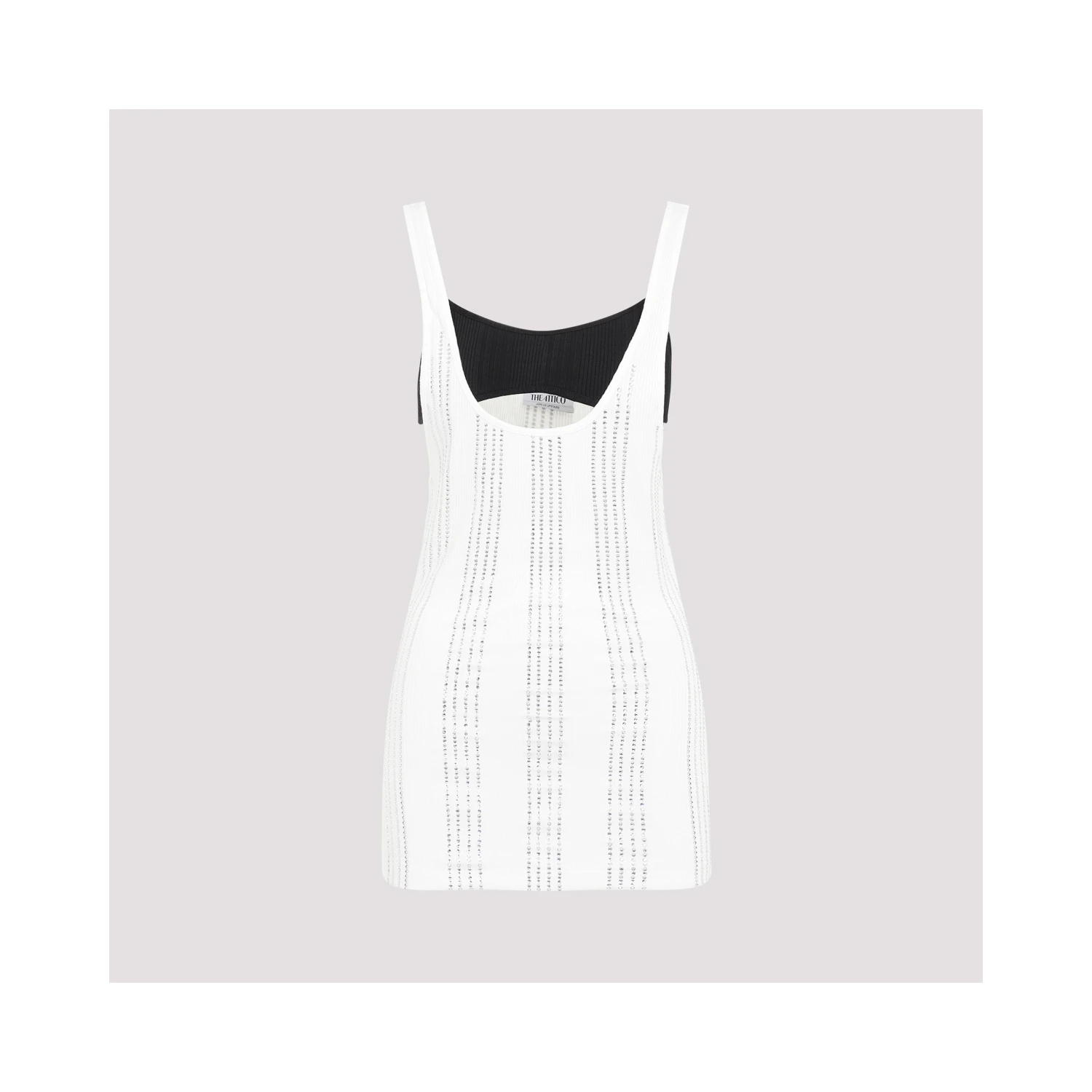 The Attico Flat Ribbed Jersey Tank Top
