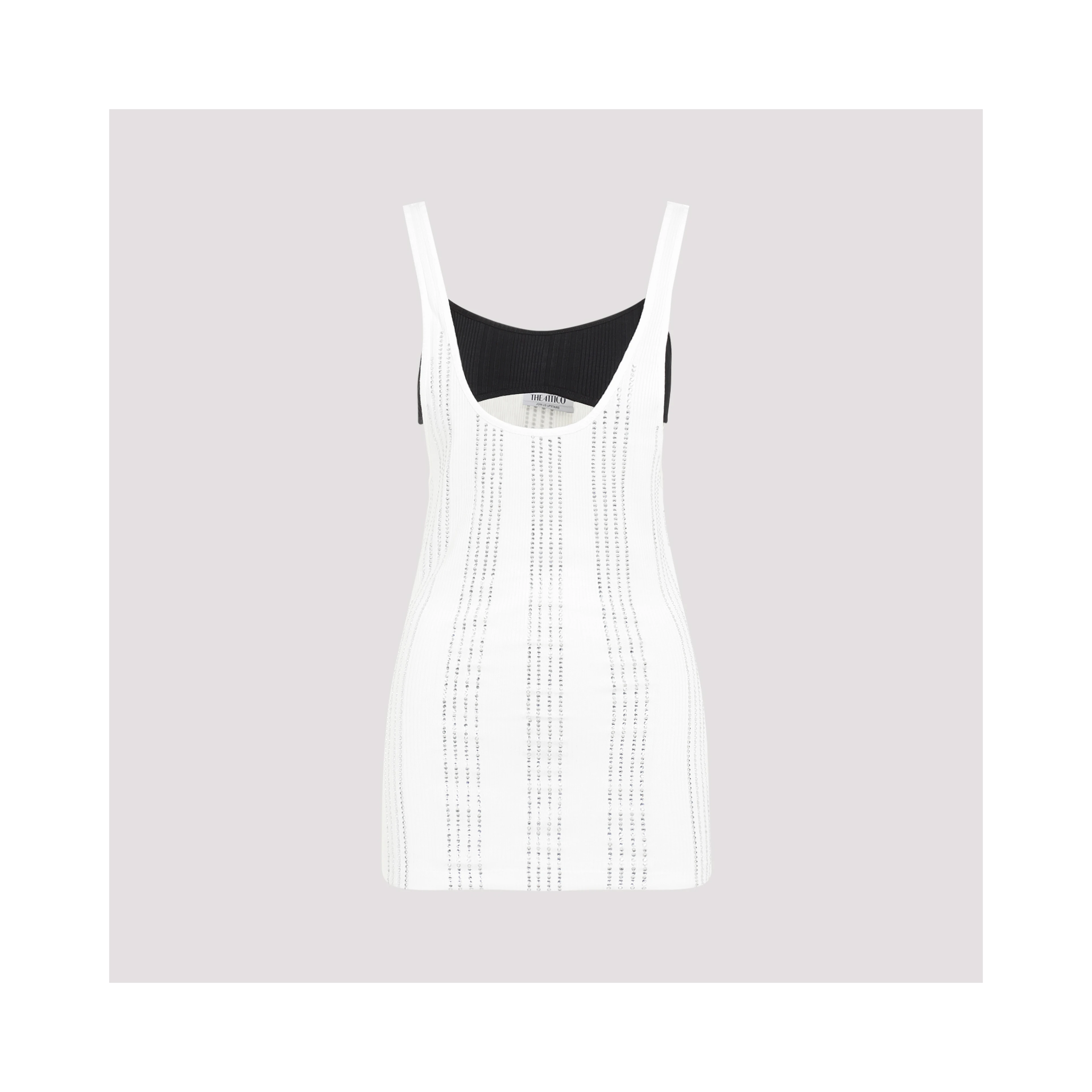 The Attico Flat Ribbed Jersey Tank Top
