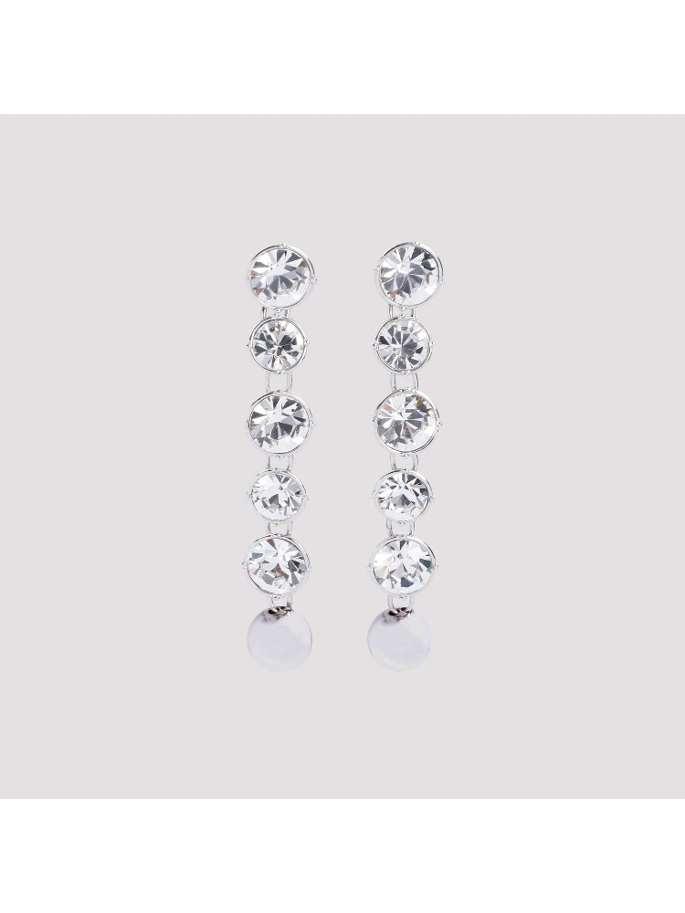 Jean Paul Gaultier Long Diamond Earrings