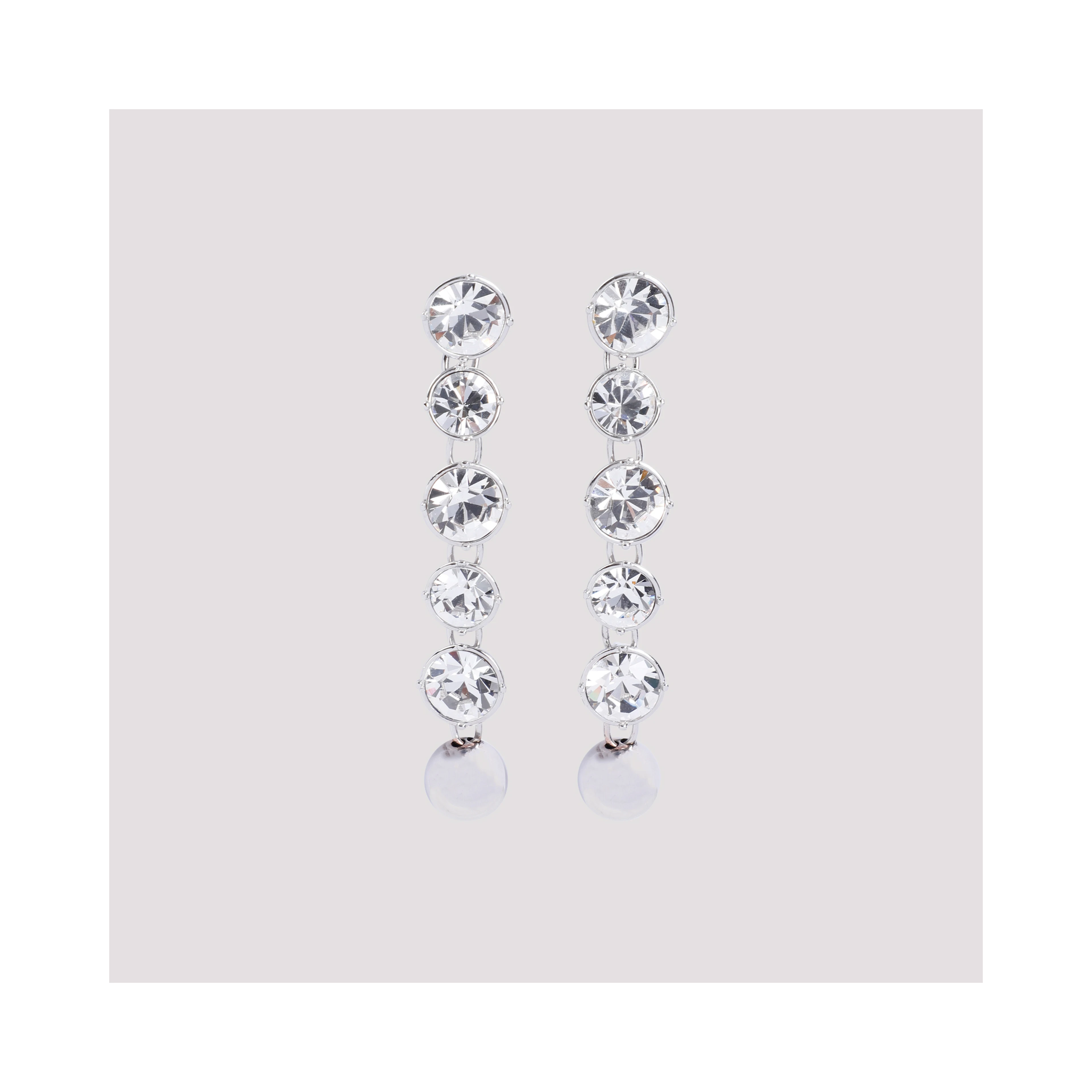 Jean Paul Gaultier Long Diamond Earrings