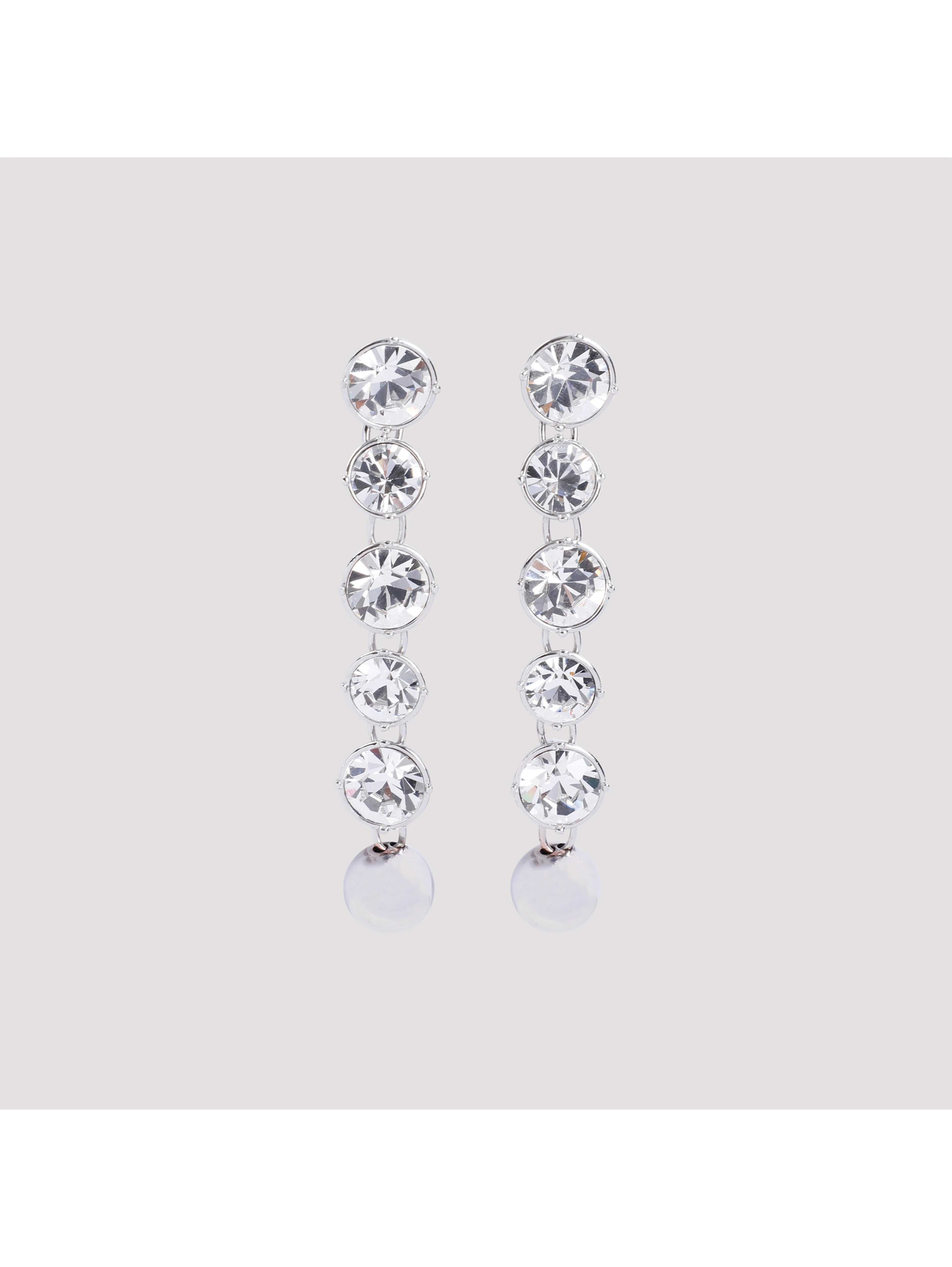 Jean Paul Gaultier Long Diamond Earrings