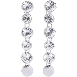Jean Paul Gaultier Long Diamond Earrings