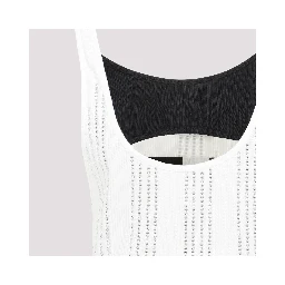 The Attico Flat Ribbed Jersey Tank Top