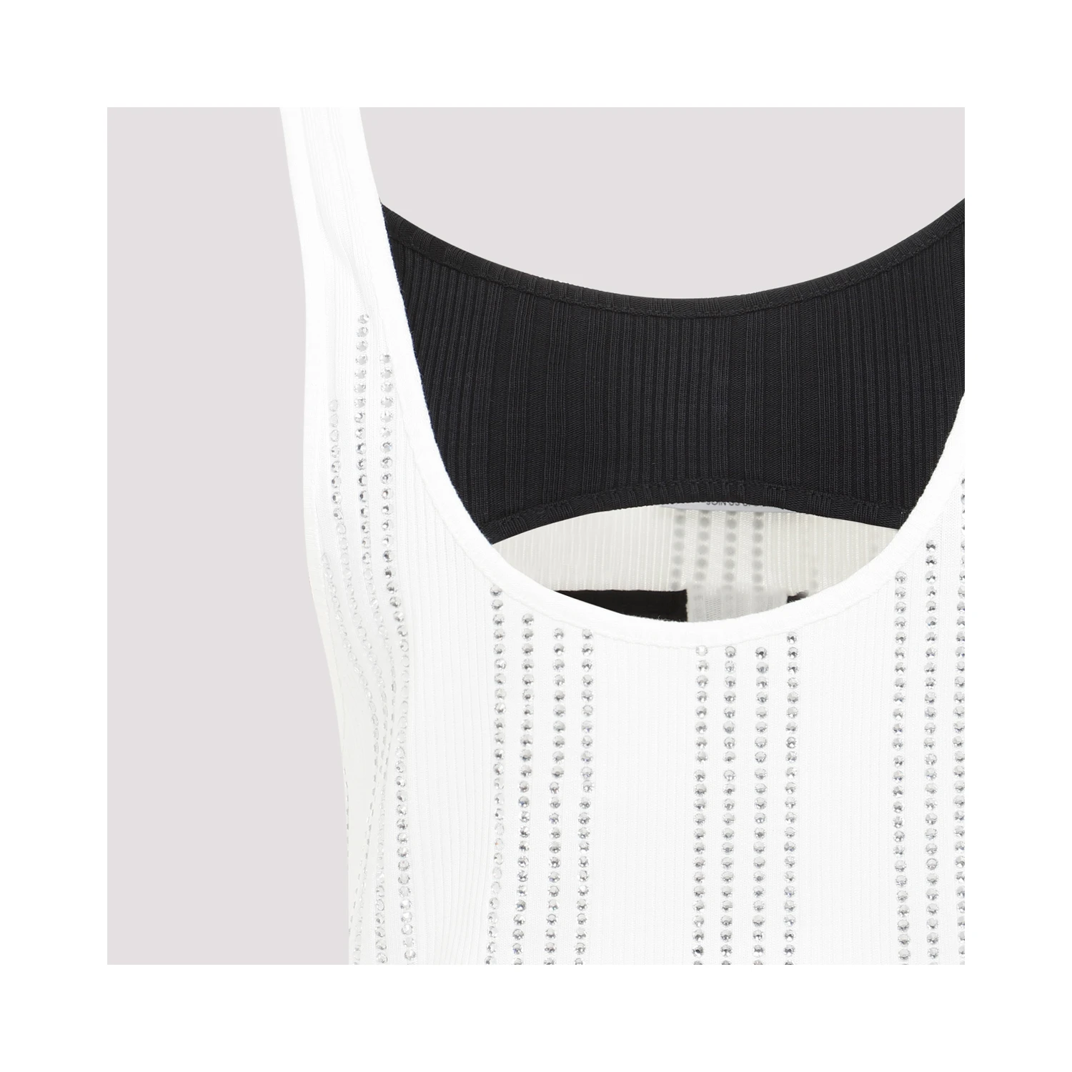 The Attico Flat Ribbed Jersey Tank Top
