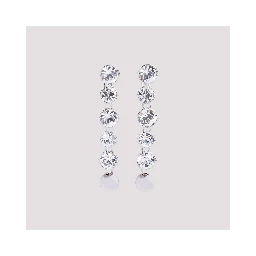 Jean Paul Gaultier Long Diamond Earrings