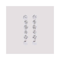 Jean Paul Gaultier Long Diamond Earrings