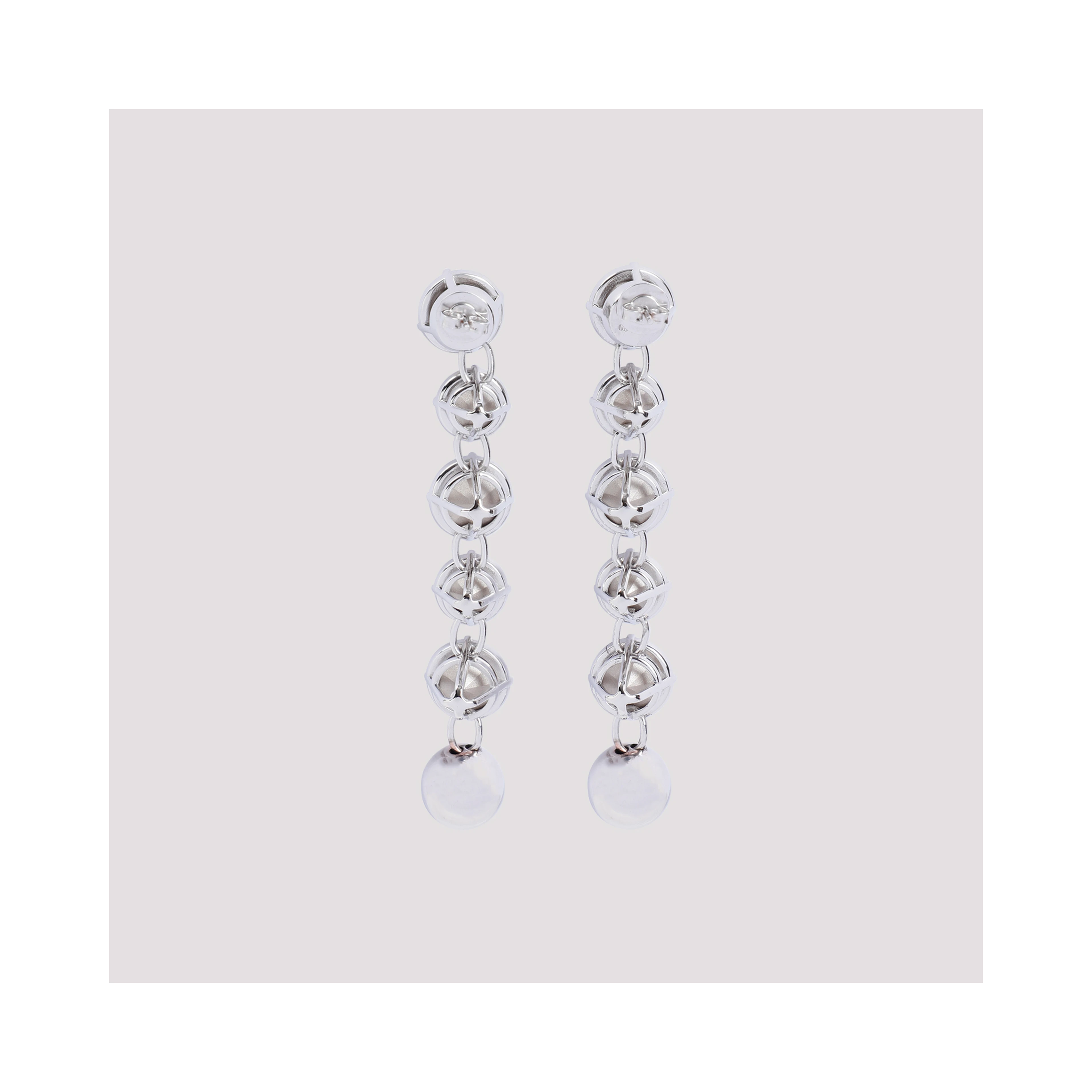 Jean Paul Gaultier Long Diamond Earrings