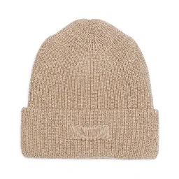 Patou Knitted Ribbed Beanie Hat