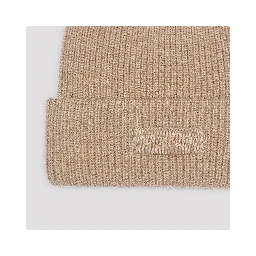 Patou Knitted Ribbed Beanie Hat