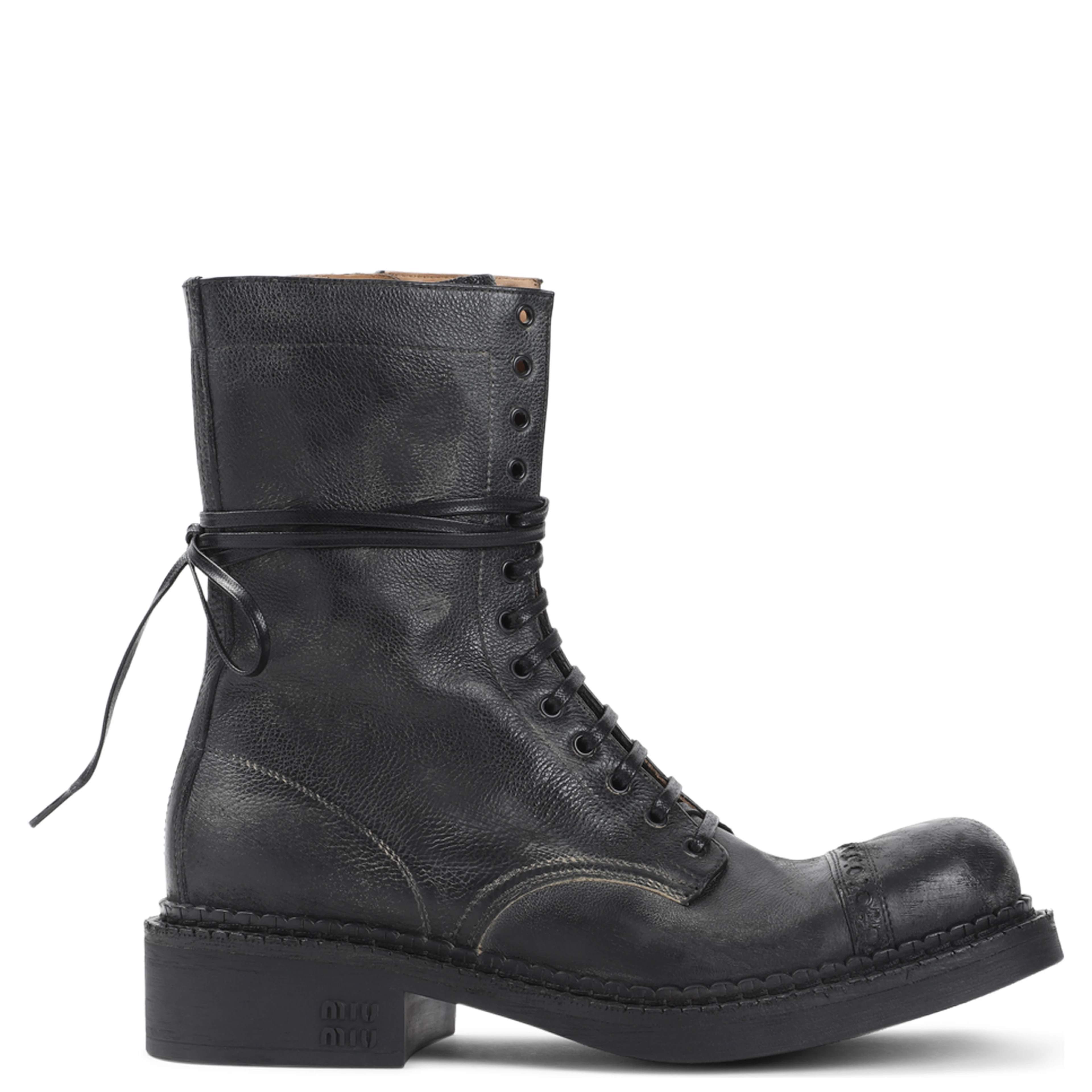 Miu Miu Laced Ankle Boots