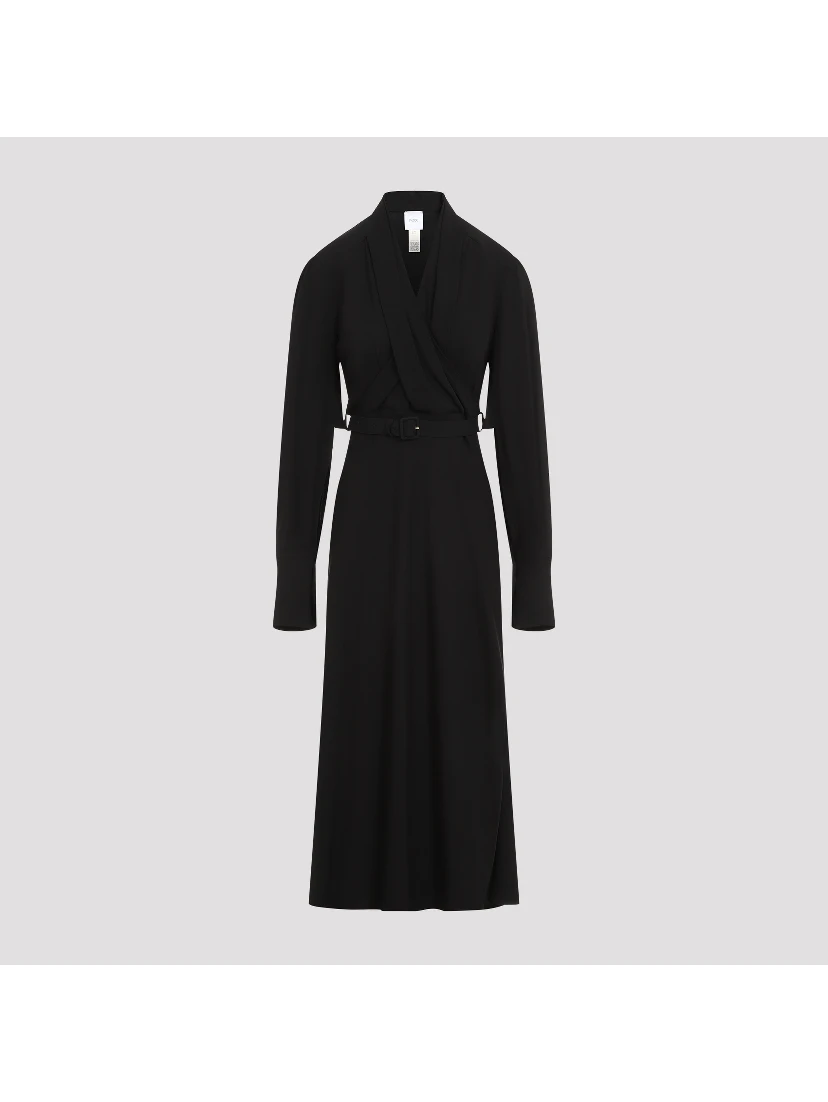 Patou Draped Maxi Day Dress
