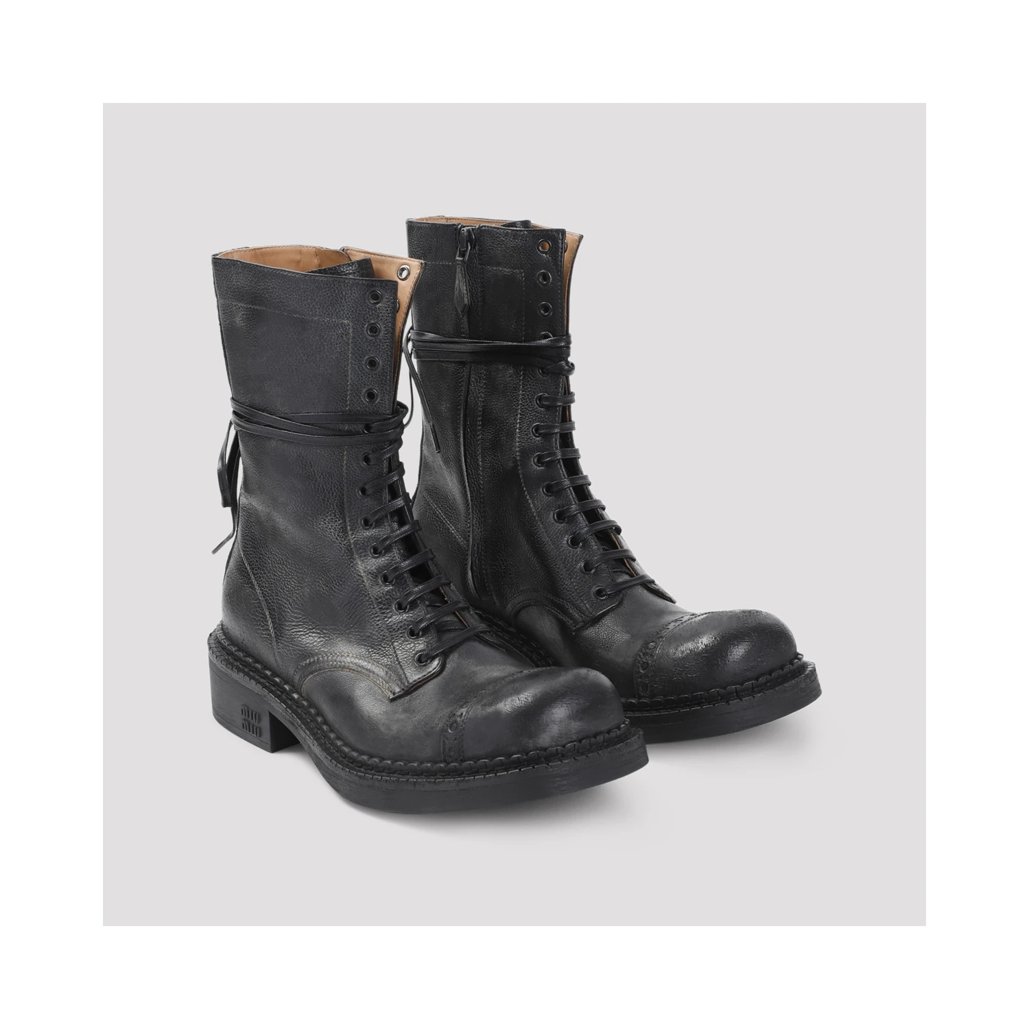 Miu Miu Laced Ankle Boots