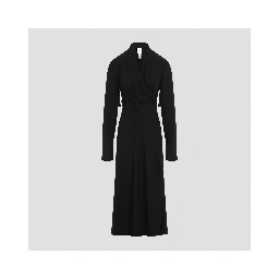 Patou Draped Maxi Day Dress