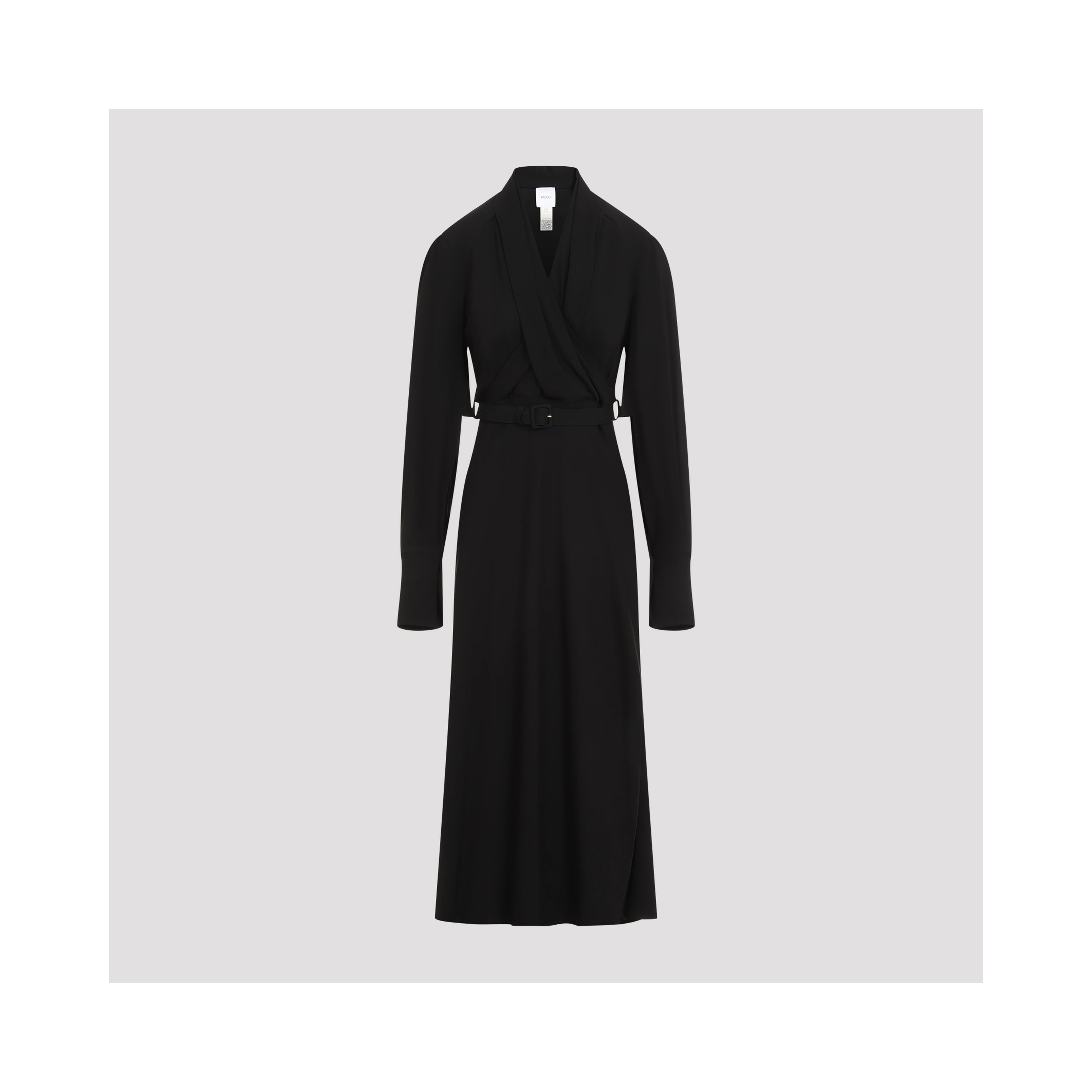 Patou Draped Maxi Day Dress