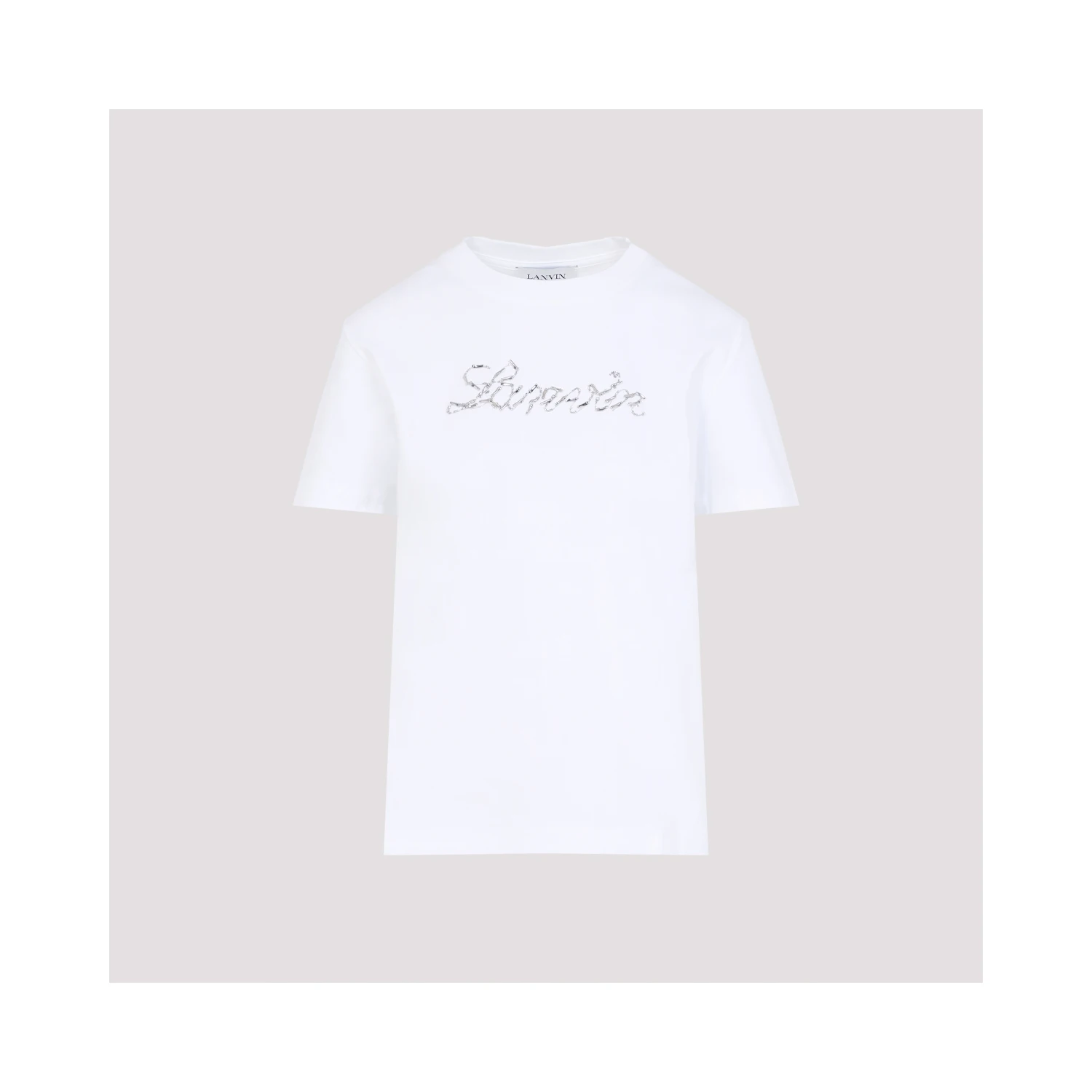 Lanvin Embroidered Script Logo T-shirt
