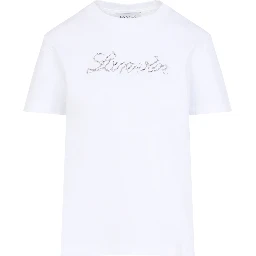 Lanvin Embroidered Script Logo T-shirt