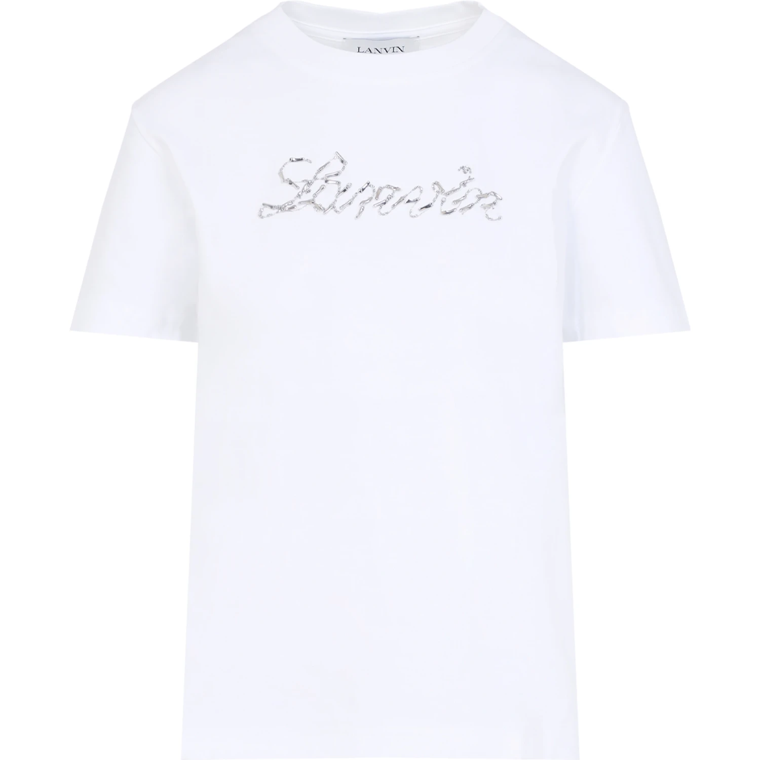 Lanvin Embroidered Script Logo T-shirt