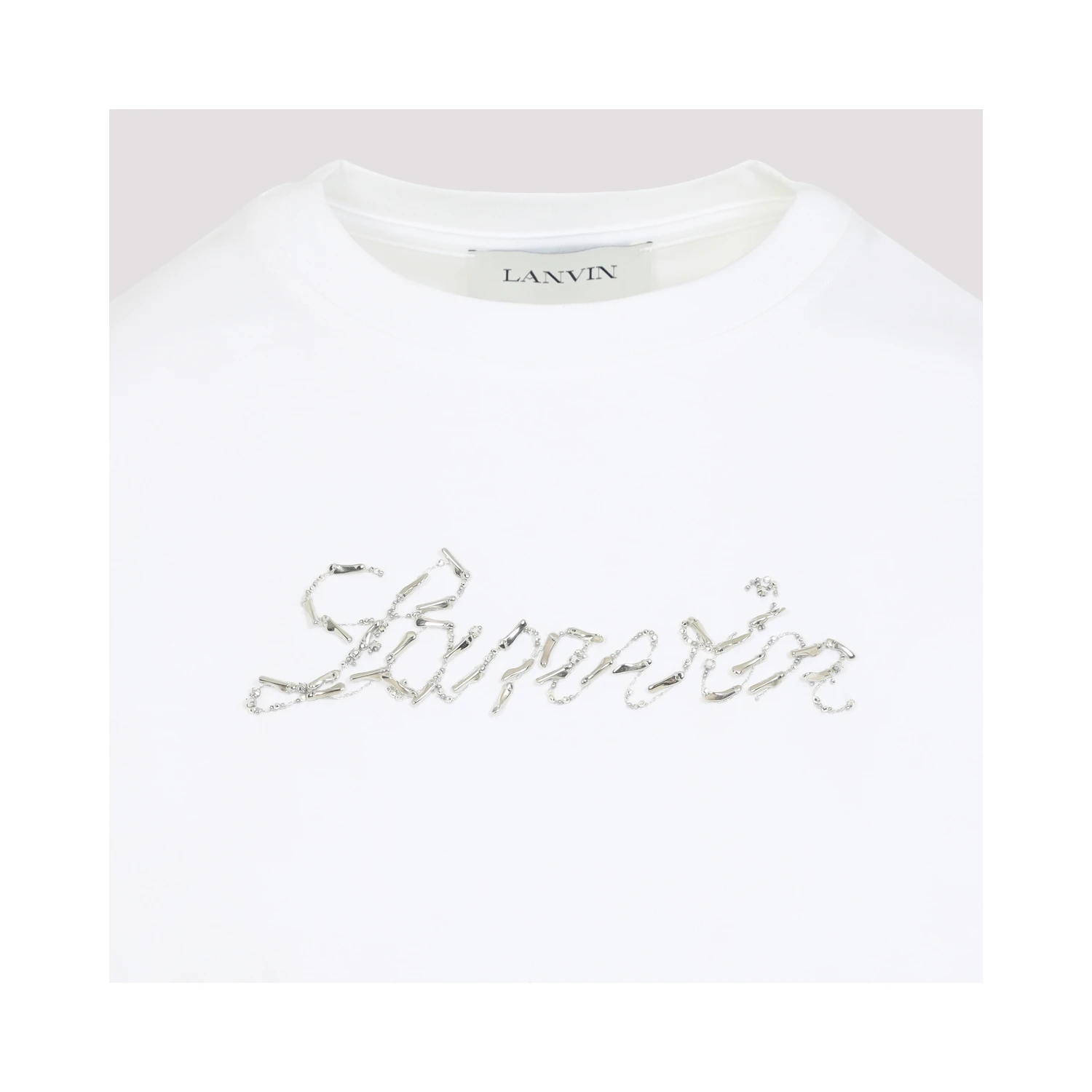 Lanvin Embroidered Script Logo T-shirt