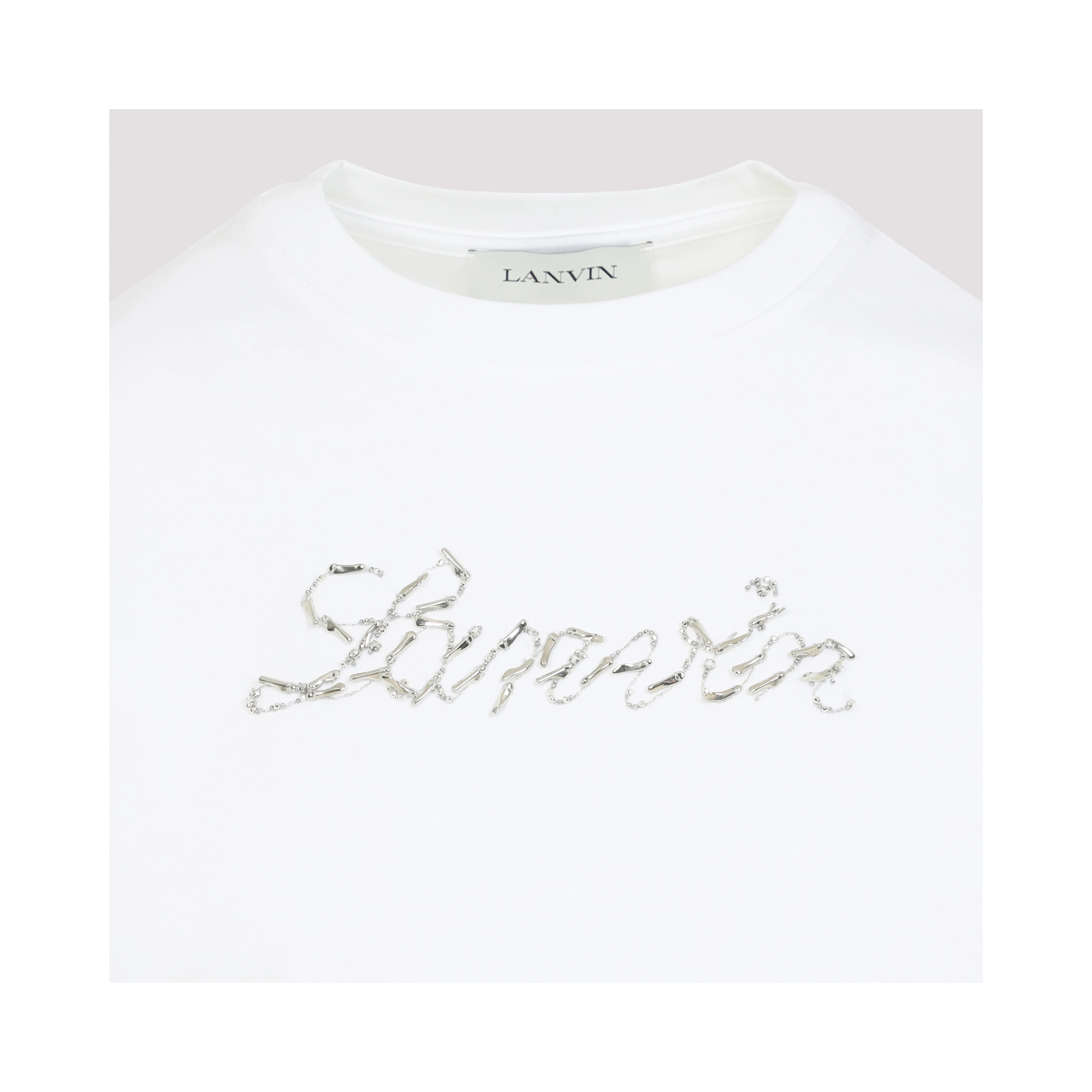 Lanvin Embroidered Script Logo T-shirt