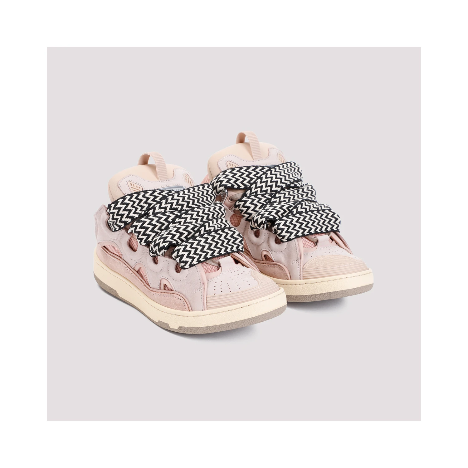 Lanvin Leather Curb Sneakers