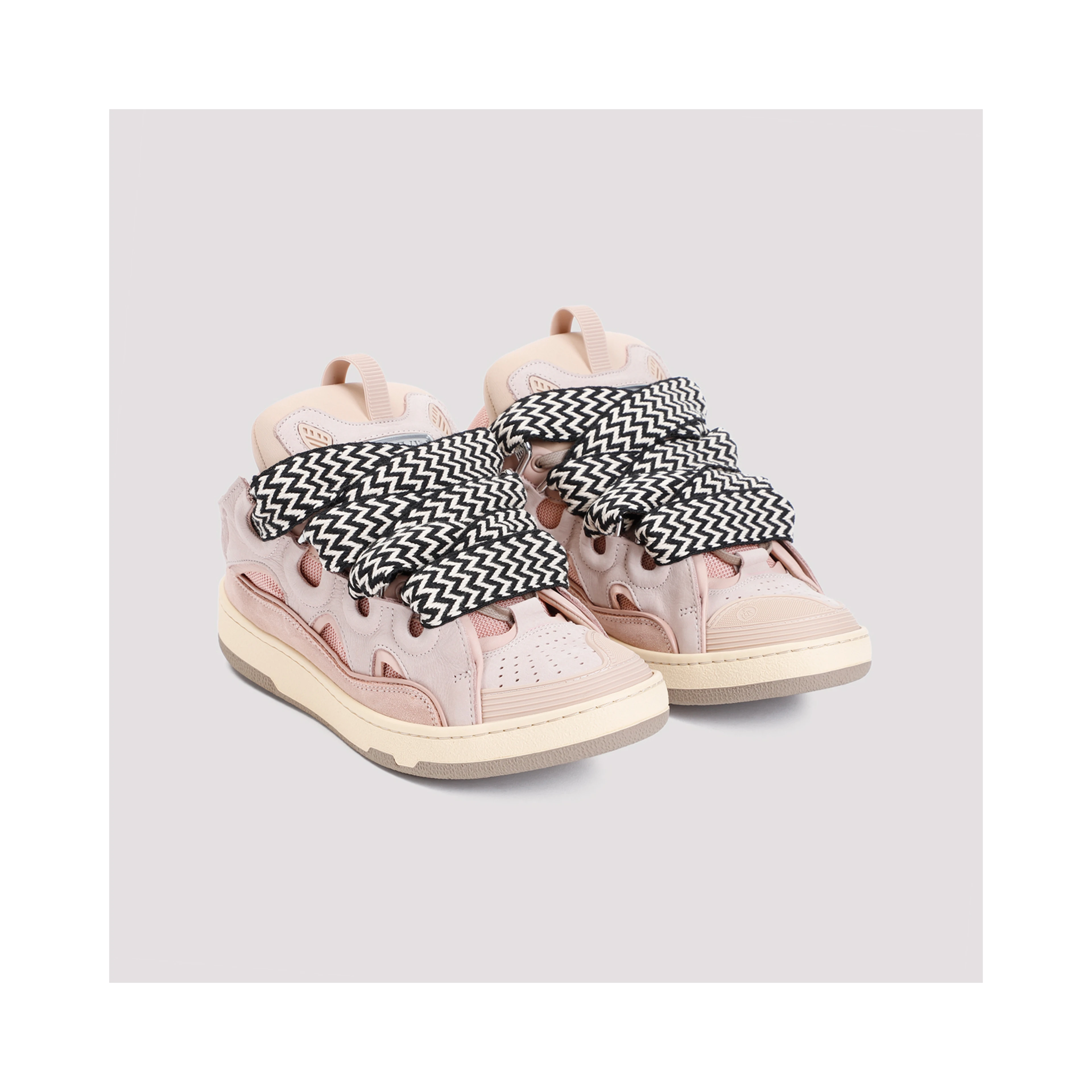 Lanvin Leather Curb Sneakers