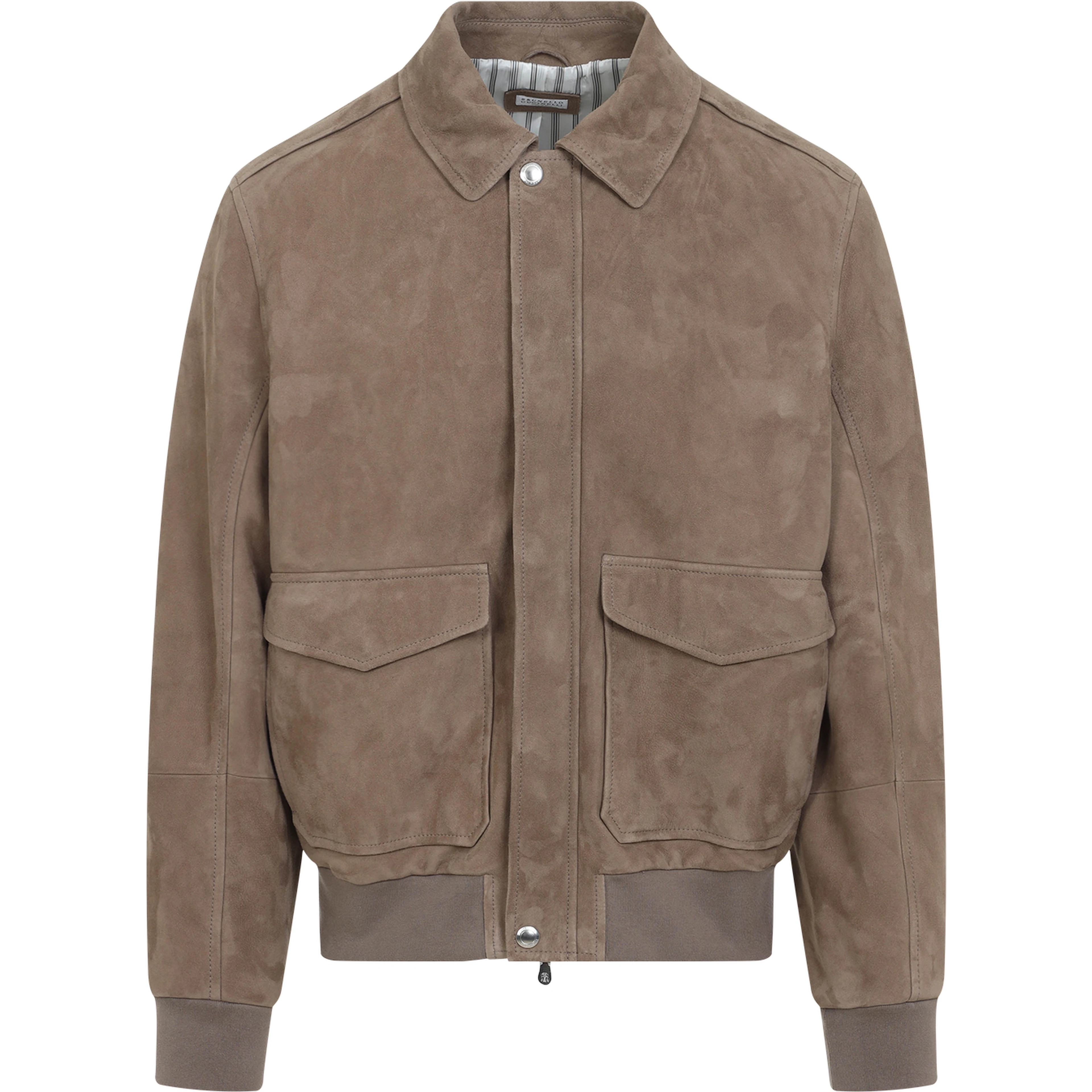 Brunello Cucinelli Leather Bomber Jacket
