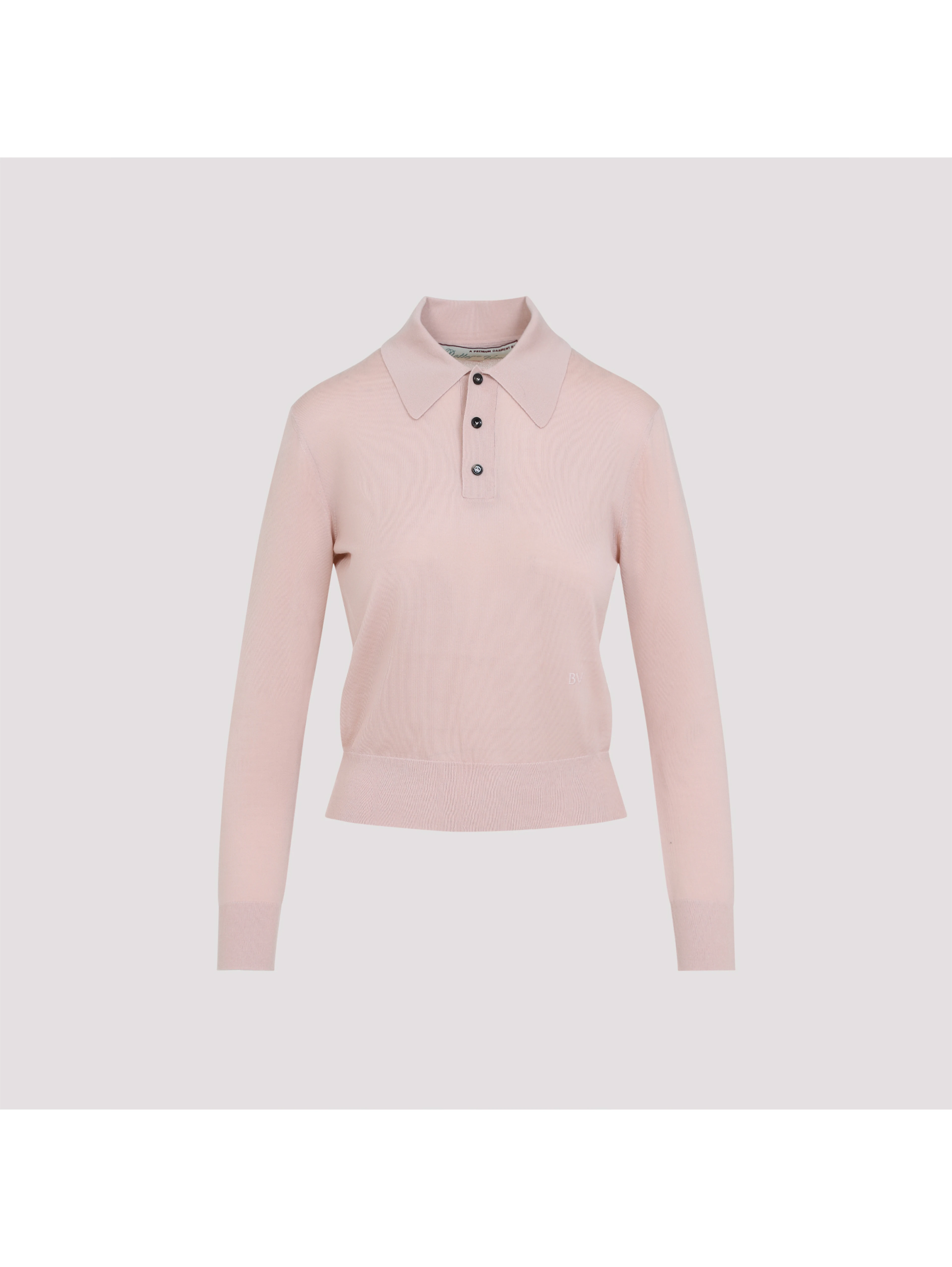 Bottega Veneta Long Sleeve Polo Top