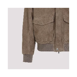 Brunello Cucinelli Leather Bomber Jacket