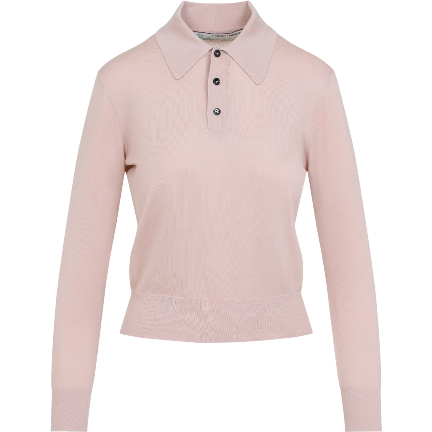 Bottega Veneta Long Sleeve Polo Top