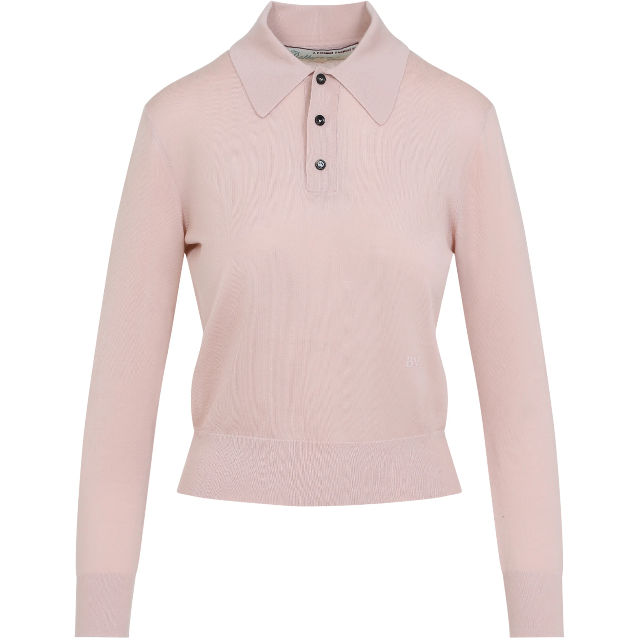 Bottega Veneta Long Sleeve Polo Top