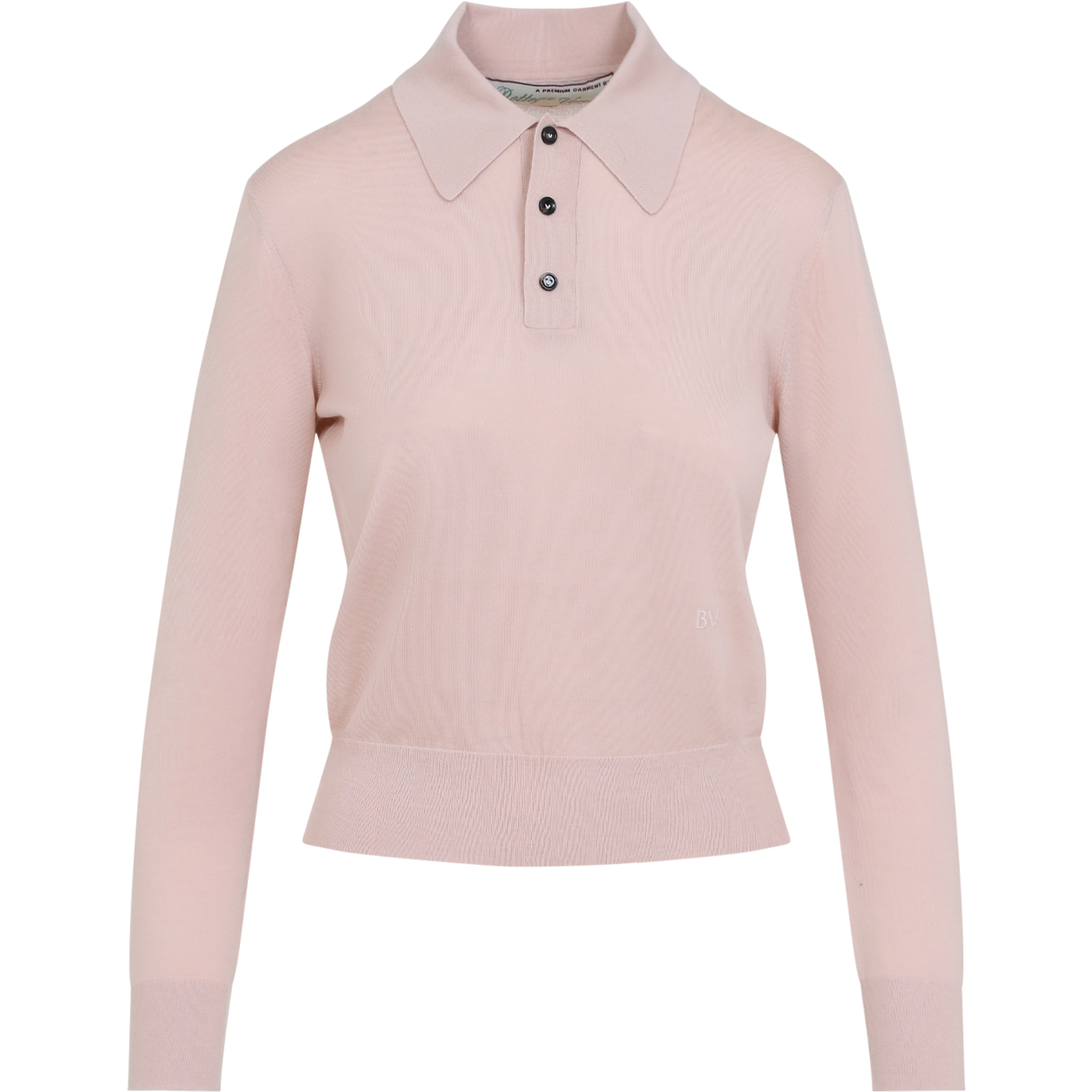 Bottega Veneta Long Sleeve Polo Top