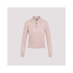 Bottega Veneta Long Sleeve Polo Top