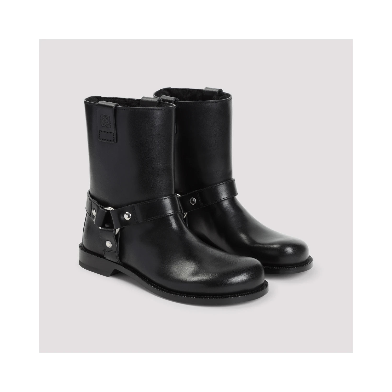 Loewe Campo Biker Shearling Boots