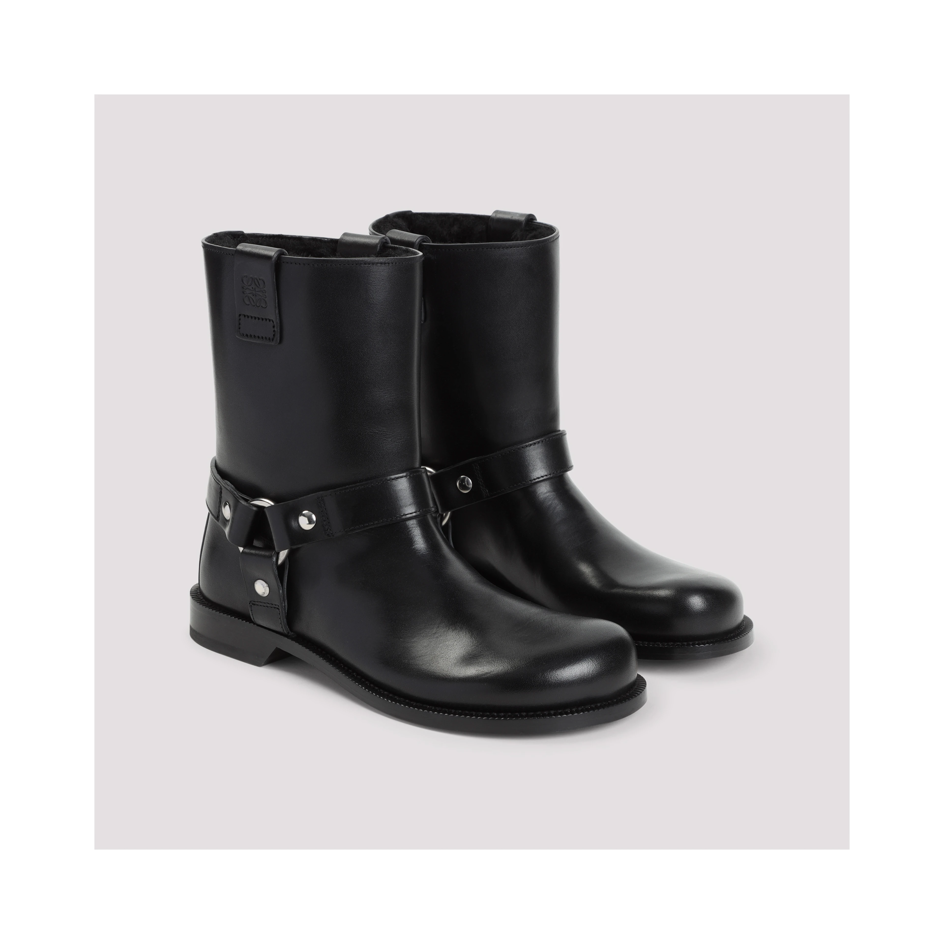 Loewe Campo Biker Shearling Boots