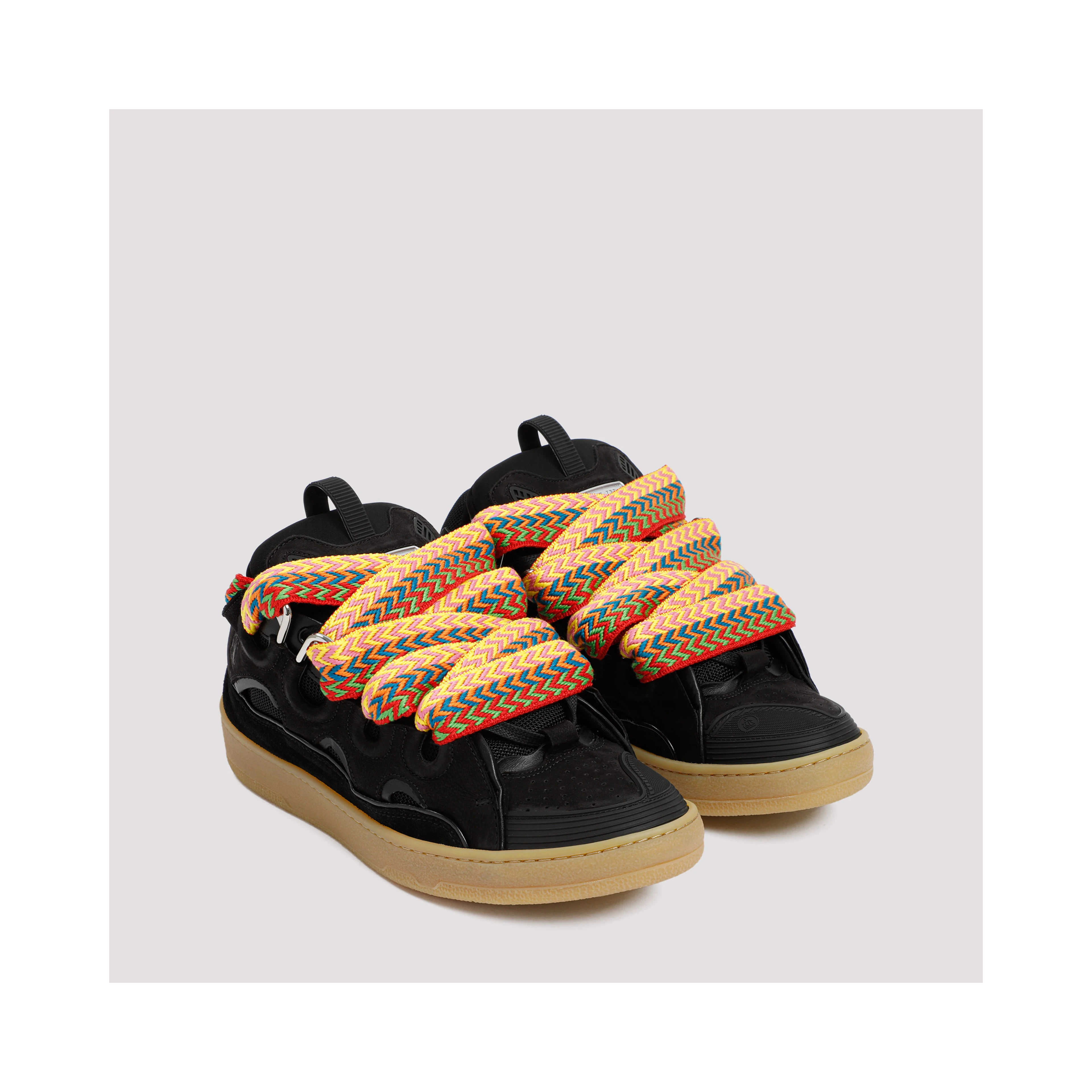 Lanvin Leather Curb Sneakers