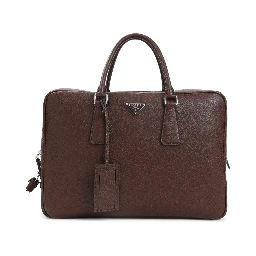 Prada Grained Leather Tote Bag