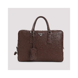 Prada Grained Leather Tote Bag