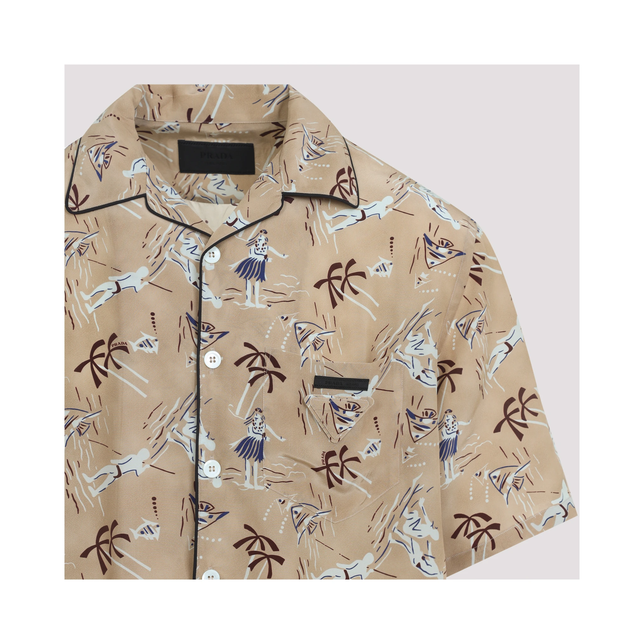Prada Viscose and Silk Shirt