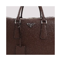 Prada Grained Leather Tote Bag