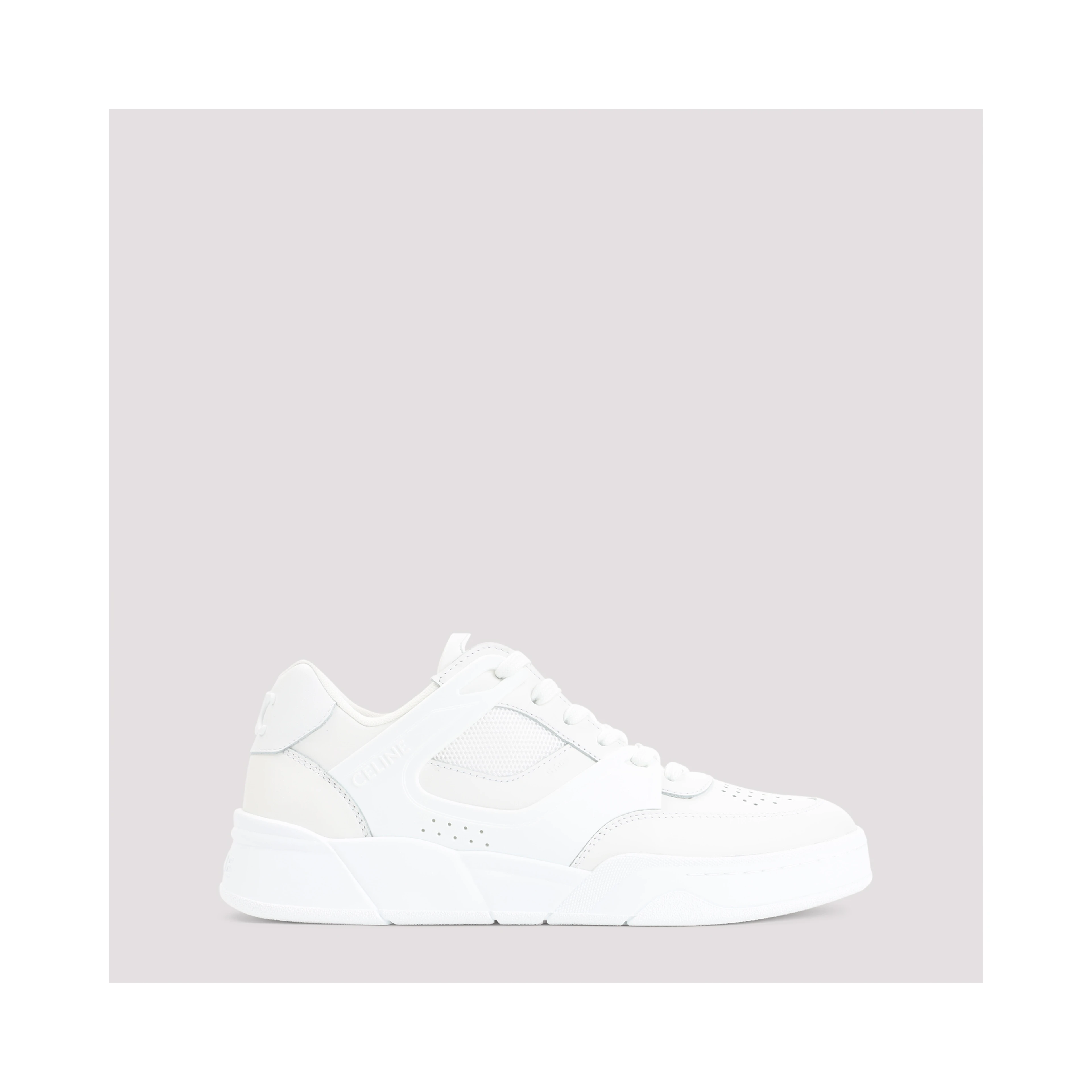 Celine CT-09 Leather, Rubber and Mesh Sneakers