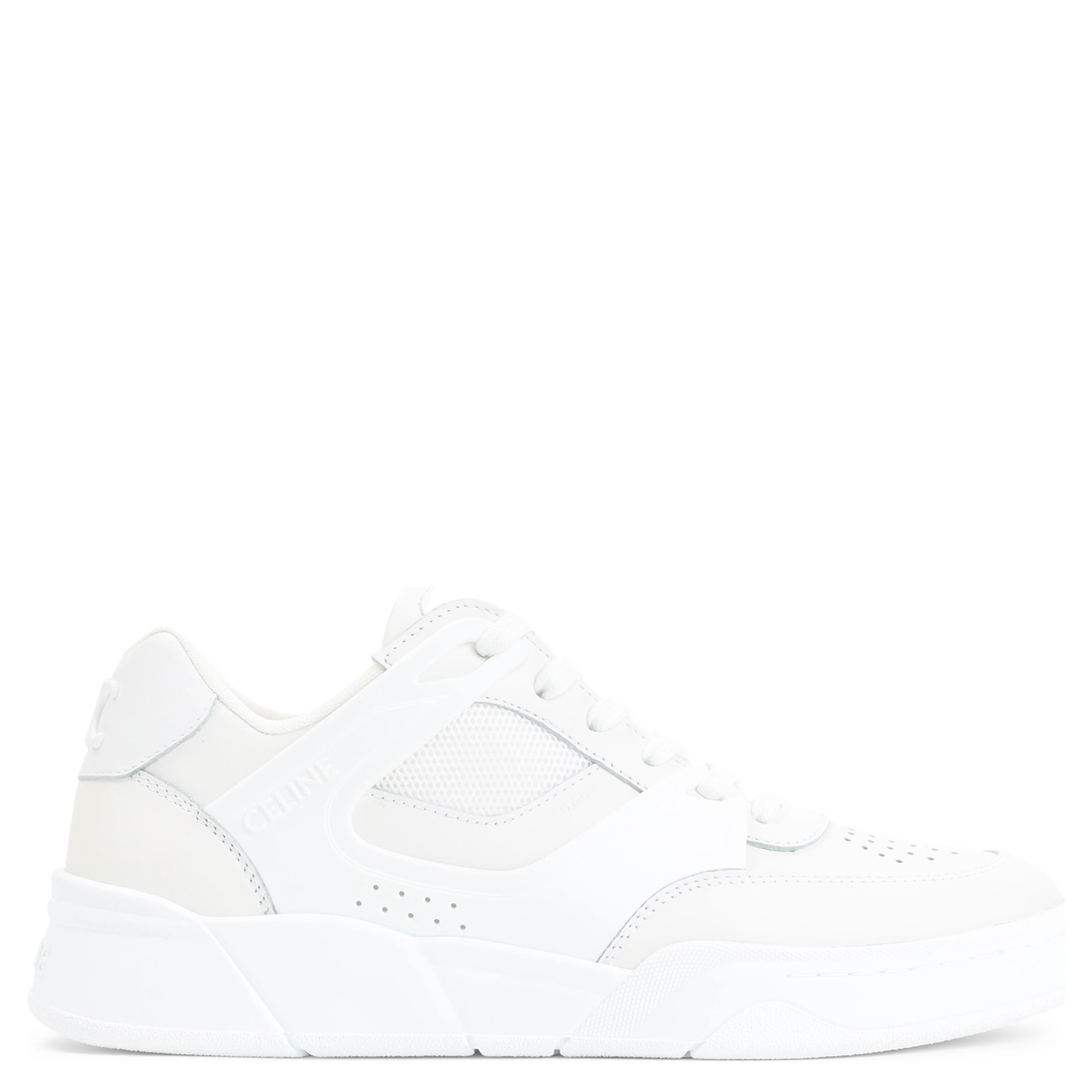 Celine CT-09 Leather, Rubber and Mesh Sneakers